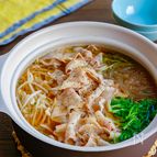 包丁まな板不要！節約時短鍋 もやしと豆苗と豚バラのお鍋