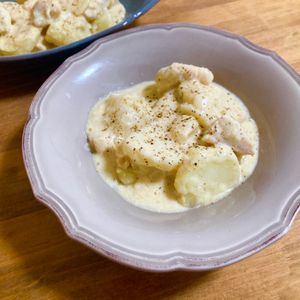 ゆかりの作ってみた!投稿(【鶏むねとじゃがいものクリーム煮】簡単！とろみ付け要らず♪)