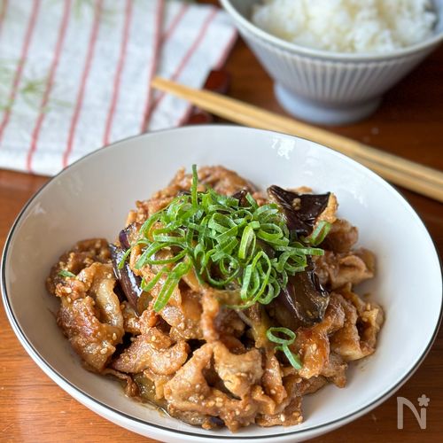 ご飯が止まらん「豚バラとなすの甘辛みそ炒め」