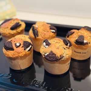 1225662の作ってみた!投稿(オレオマフィン(クッキークリームマフィン）)