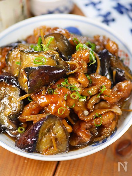 豚こま肉となすのとろとろしぐれ煮