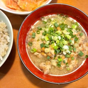 ゆゆの作ってみた!投稿(テンジャンチゲ風じゃがいも納豆汁)