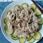 ズッキーニと豚肉の塩麹蒸し