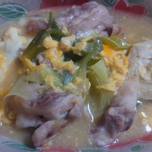 オレンジの作ってみた!投稿(煮るだけ5分♪お財布にも胃腸にもやさしい♪『豚たま肉豆腐』)