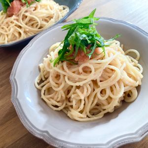 ゆかりの作ってみた!投稿(何度も作りたい【明太子パスタ】茹でて和えるだけなのに絶品!)