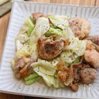 とりもも肉とキャベツのうま塩炒め