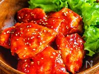 【ヤンニョムチキン】鶏むねでもしっとり柔らか♡
