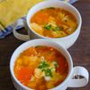 味付けはうどんスープのみ！トマたまスープの工程4