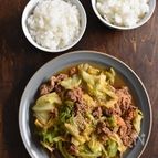 まな板不要！包丁不要！ちぎりキャベツのプルコギ風