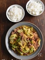 まな板不要！包丁不要！ちぎりキャベツのプルコギ風