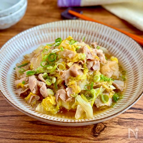 地味だけどほっと沁みる【白菜と大根の豚しゃぶ蒸し】