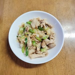 ぴんくツバメの作ってみた!投稿(コク旨！ご飯がすすむ【豚こま長ねぎのスタミナ炒め】)