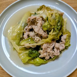 252183の作ってみた!投稿(【豚しゃぶレタスのポン酢だれ】食材2つ！10分さっぱりおかず)