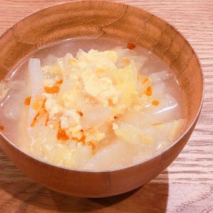 ミルクの作ってみた!投稿(【くたくた白菜と卵のうま塩スープ】白菜ペロリと消費！)