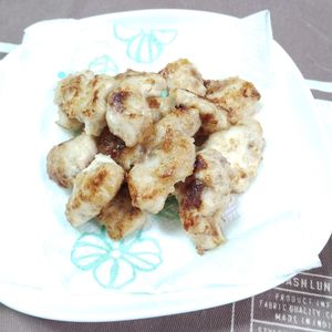 M＊Pの作ってみた!投稿(むね肉の揚げないおかか唐揚げ)