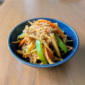 るるる♪の作ってみた!投稿(しらたきとごぼう《韓国風♡腸活きんぴら》)