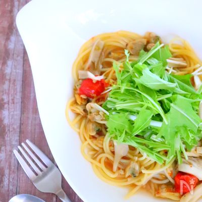 あさりの水煮缶で作る！簡単スープパスタの作り方レシピ