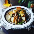 新じゃがとアスパラのガリバタソテー♪