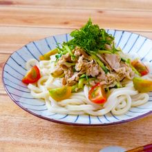 調味料たった2つでお店の味!夏野菜のシャキッと冷しゃぶうどん