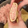 丸めないから簡単♡油揚げチーズつくねの工程3
