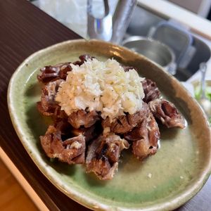 なっちゃんの作ってみた!投稿(焼鳥屋さんと言われる!暑さぶっとぶ♡砂肝のねぎ塩だれ)