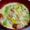 ヴェルの作ってみた!投稿(【キャベツとウインナーの豆乳うどん】スープまで飲み干したい!)