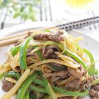 新じゃが肉絲