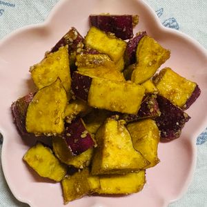 チョビの助の作ってみた!投稿(レンジで5分！【さつまいもの胡麻和え】しっとり甘い♩)