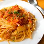トマトの酸味がまろやか！『具だくさんトマトソースパスタ』