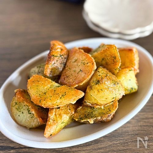新じゃがのカリカリチーズ青のり焼き【簡単10分】
