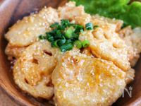 驚くほど柔らかしっとり♡【鶏れんこんマヨ】エビマヨ風