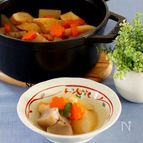ストウブオーブン煮で大根の煮物