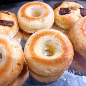 ねこまりも🐈‍⬛の作ってみた!投稿(【バナナと紅茶のミニ焼きドーナツ】ホットケーキミックスで簡単)