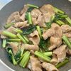 野菜高騰でも安心！【小松菜入り豚バラふわ玉炒め】の工程4