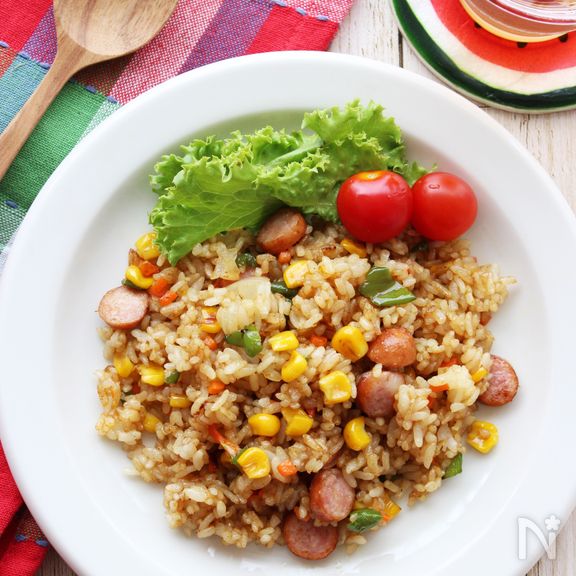 子どもと一緒に！パラパラで美味しい♪カレーチャーハン