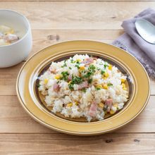 みそ漬けベーコンの和風炊き込みピラフ