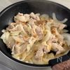 【ポークチャップ丼】やわやわお肉に濃厚ソースの工程4