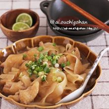 鶏肉とピーラー大根で材料2つ＊めんつゆで簡単さっぱり煮