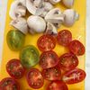 煮込み5分！鯖の水煮缶とミニトマトのバジルソースの工程1