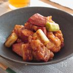 鶏もも肉とさつまいもの甘酢照り焼き