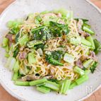 やみつき！豚バラと小松菜の塩焼きそば