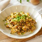 【給食で大人気！　納豆チャーハン】
