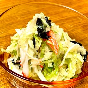 michuの作ってみた!投稿(春キャベツとカニカマののり塩サラダ【作り置き】)