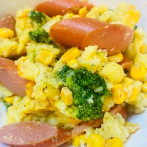 みおの作ってみた!投稿(【ガーリックペッパーポテサラ】おつまみに◎無限に食べれる♡)