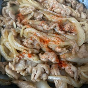 ふうちゃんの作ってみた!投稿(【絶品！】豚肉と玉ねぎの旨とろ焼き)