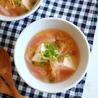 白菜と豆腐のたらこスープ
