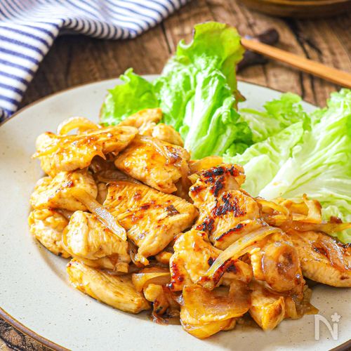 やわらか♡【鶏むねのはちみつ生姜照り焼き】ご飯が進む!
