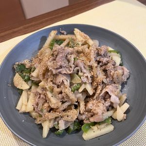 金の作ってみた!投稿(豚じゃがピーマンのコク旨にんにく味噌マヨ炒め【下味冷凍OK】)