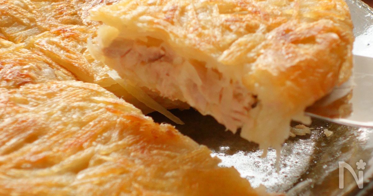 ツナとじゃがいものチーズガレット