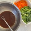 ジンギスカン唐揚げと野菜の焼きナムルの工程2